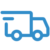 Delivery truck blue