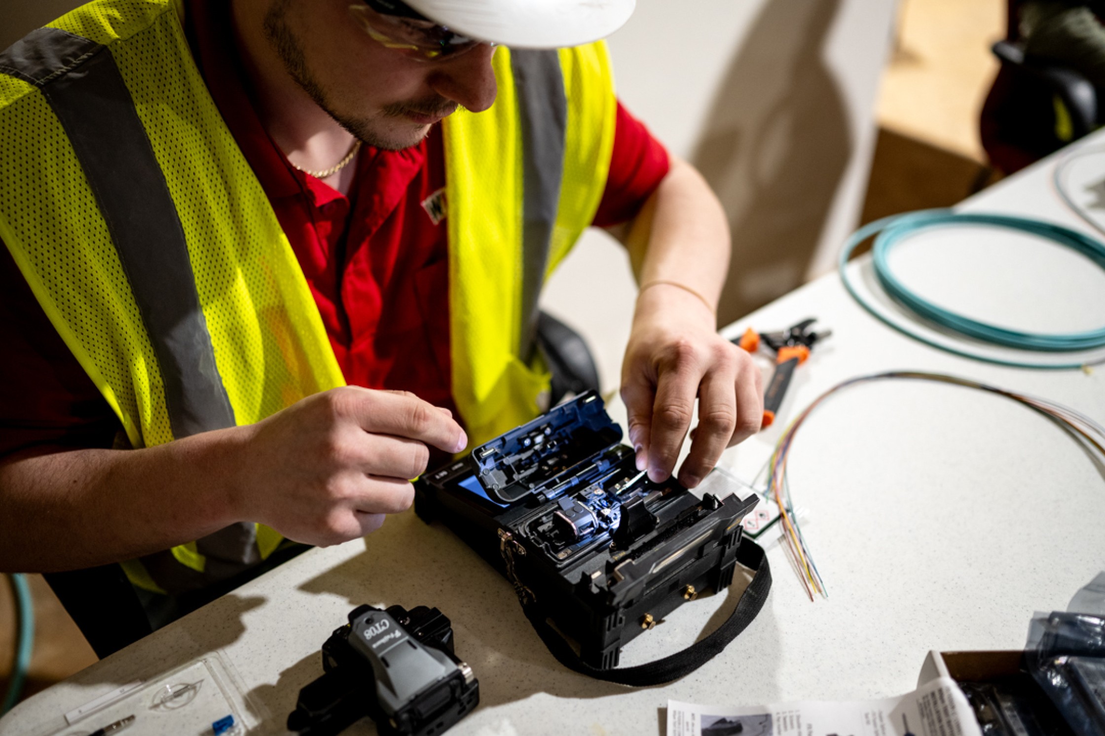 Wired Communications installing CAT 6… | Wired Communications, LLC.