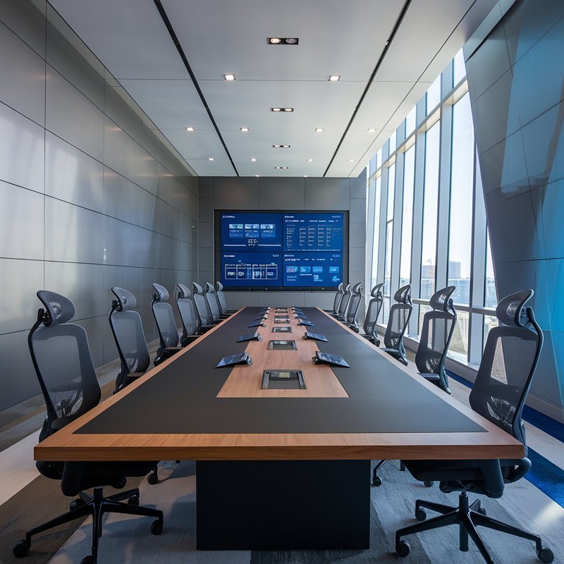 Luxury modern office interior meeting room template
