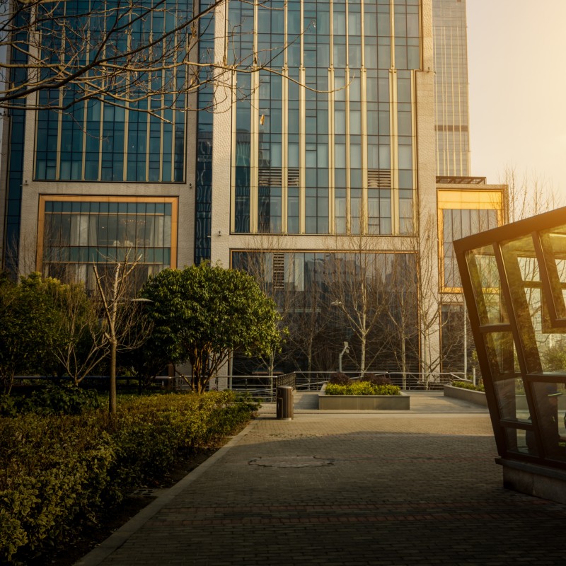 Modern business center